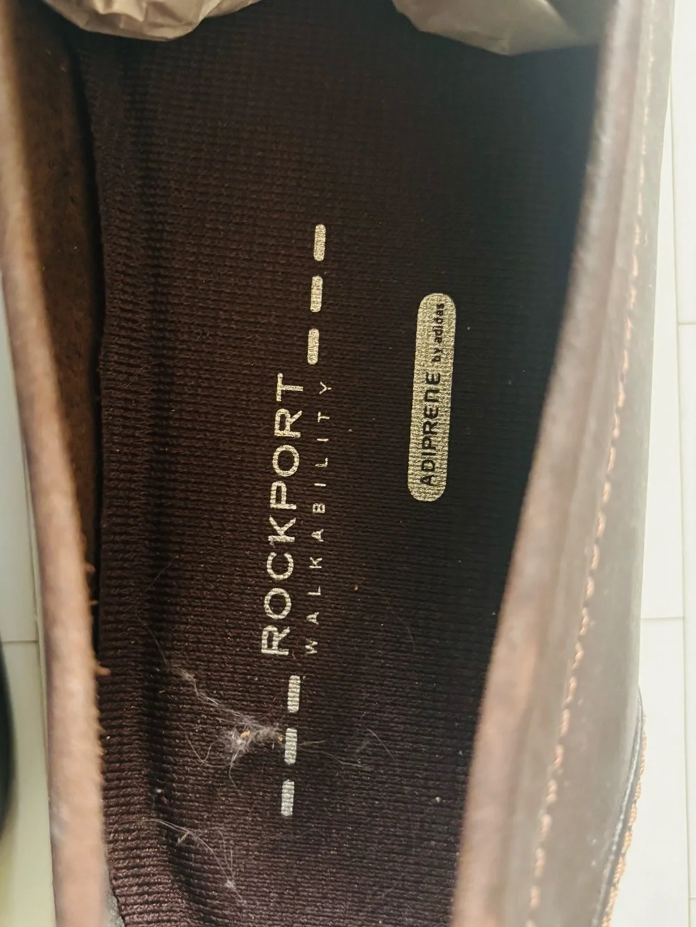 Rockport Men’s Dark Brown Leather Slip-On Loafers